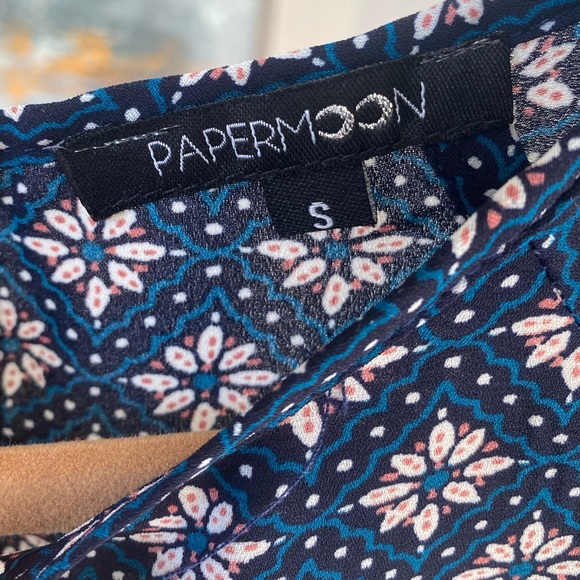 Papermoon blue blouse Small - Picture 4 of 6